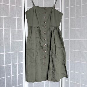 Forever 21 Olive Green Smocked dress